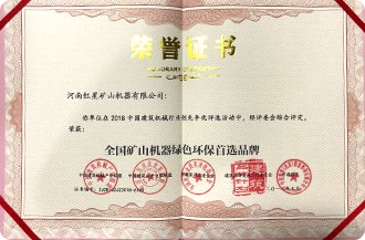 绿色环保荣誉证书